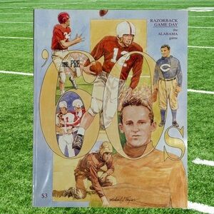 Vtg 1994 Arkansas Razorbacks Alabama Game Program Pre-60s Art Crimson Tide 90s